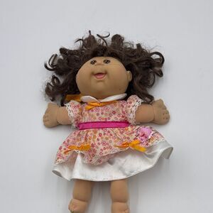 2004 Cabbage Patch Kids Girl Doll Red Sig Play Along Floral Dress